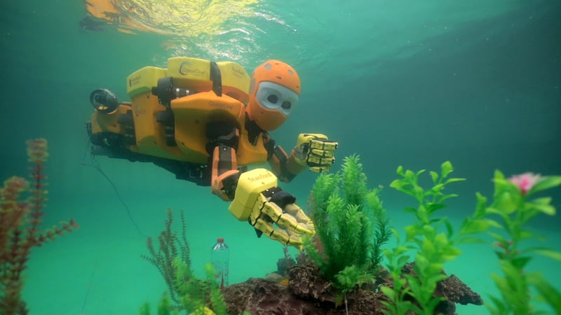 The Ocean One robot is different from most remotely operated vehicles used in deep-sea exploration that have cameras to capture visuals but are not dextrous enough to safely move objects under water