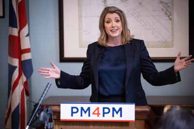 Junior minister Penny Mordaunt rose from relative obscurity to come second in the first round of balloting among MPs. EPA 