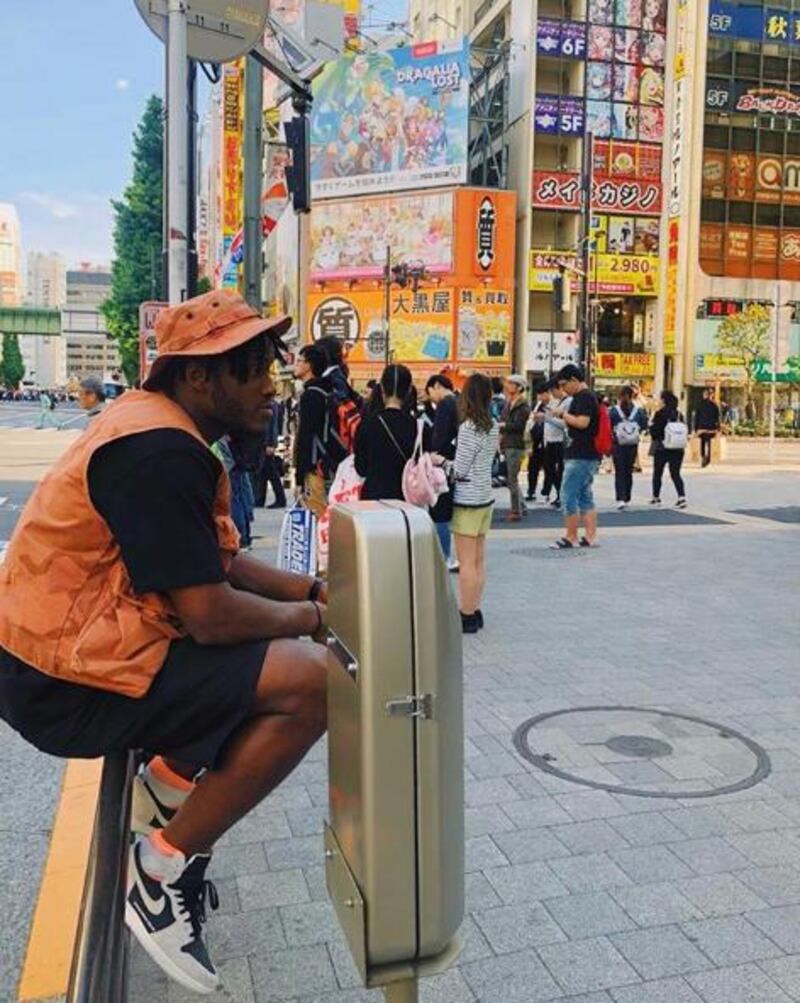 Chelsea striker Michy Batshuayi posted from his trip to Tokyo on May 17. Courtesy Michy Batshuayi / Instagram