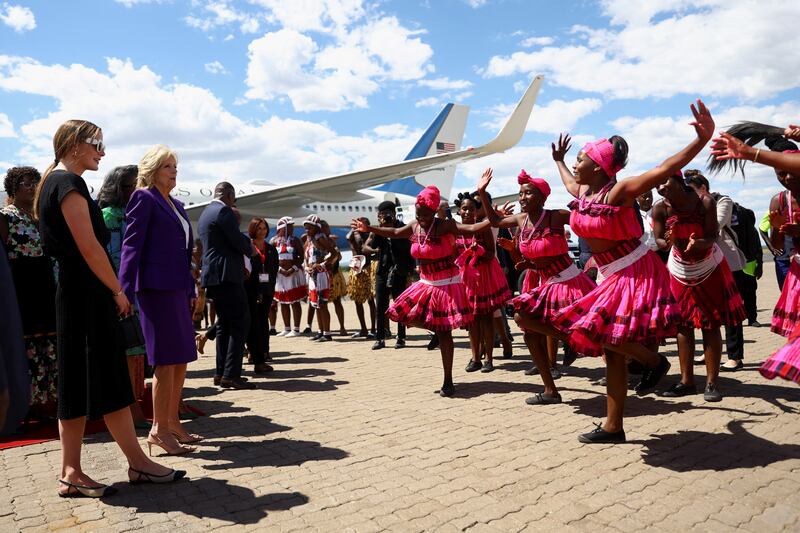 It is Ms Biden's sixth visit to Africa, but her first as first lady. Reuters