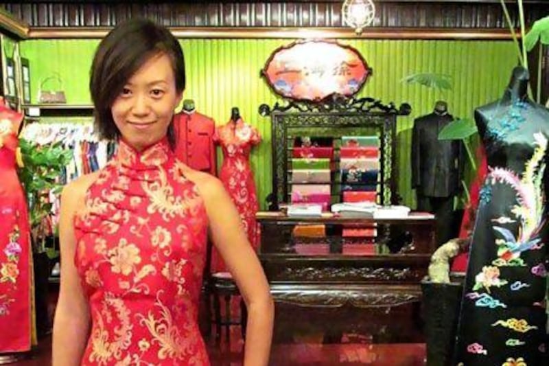 Guo Bin, 32, plans to wear a western-style white wedding dress for her wedding ceremony to her Italian fiance and a qipao for the reception, the mix of dresses reflecting the varying cultures being brought to the union.