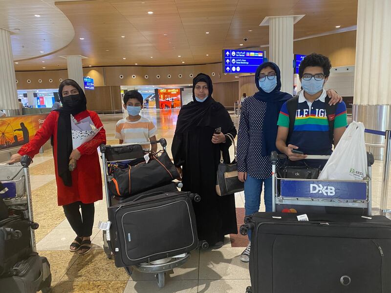 The five members of the Dubai family were among just nine passengers on board a 360-seat  Emirates jet on a flight from Kochi, Kerala, to Dubai, amid the suspension of regular commercial travel from India due to the coronavirus pandemic.