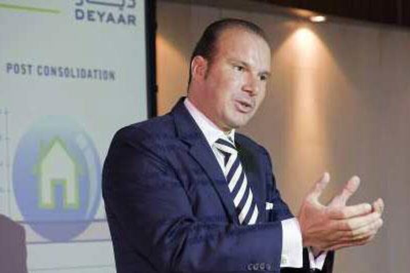 Markus Giebel, the chief executive of Deyaar, says last year was 'extraordinary' after profits fell almost 70 per cent over 2008.