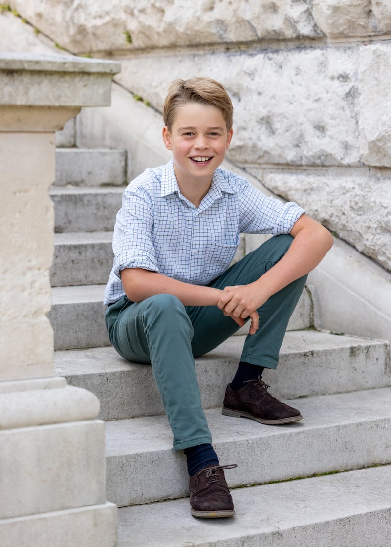 Prince George in Windsor ahead of his 10th birthday. PA