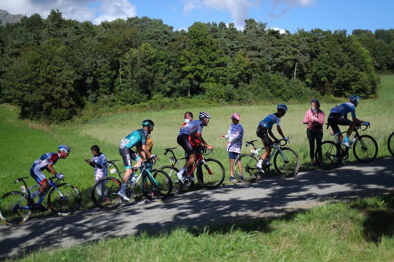 The breakaway group during Stage 4. AP