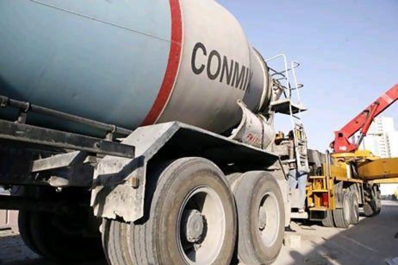 The price of cement has plunged from its peak in the past couple of years as many projects in the country ground to a halt. Antonie Robertson / The National