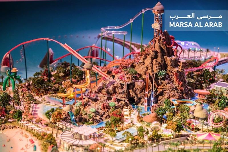 Marsa Al Arab is to displace the Wild Wadi water park, which will be moved and doubled in size. Courtesy Dubai Holding