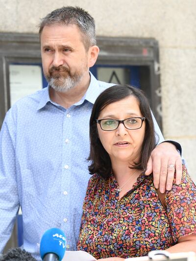 Campaigner and educator Figen Murray, pictured with her husband Stuart Murray, was made an Officer of the Order of the British Empire (OBE) for services to counterterrorism in the New Year honours list. PA