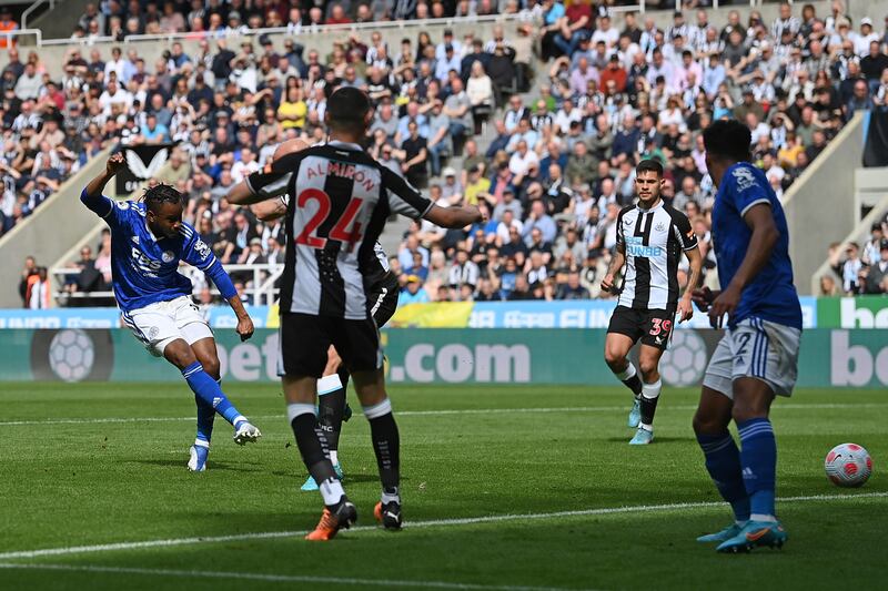 Ademola Lookman - 7: Put Leicester in front with their first shot on target after being left unmarked in box following well executed corner routine. Was ready to fire home No 2 until well-timed Krafth tackle. Getty