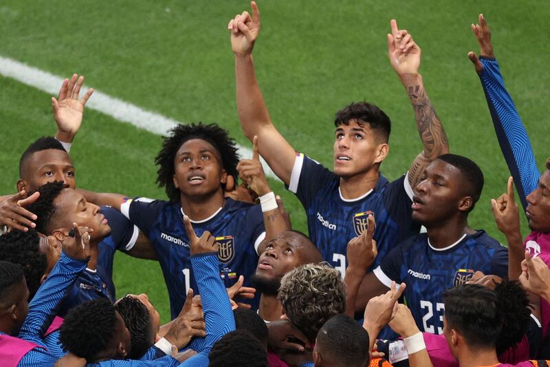 Ecuador's heroic striker Enner Valencia fired in an equaliser against the Netherlands. AFP