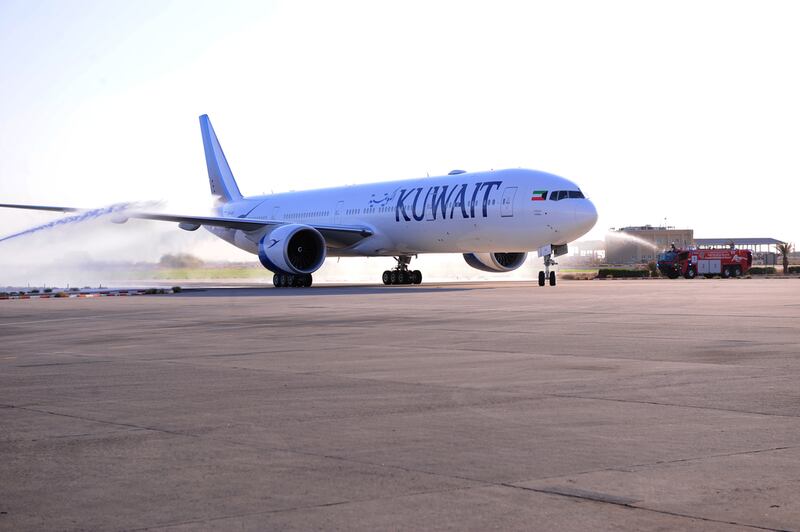 One of Kuwait Airways' new Boeing 777-300 ERs. The carrier has 10 on order, of which six have been delivered in the past four months. Courtesy : Kuwait Airways