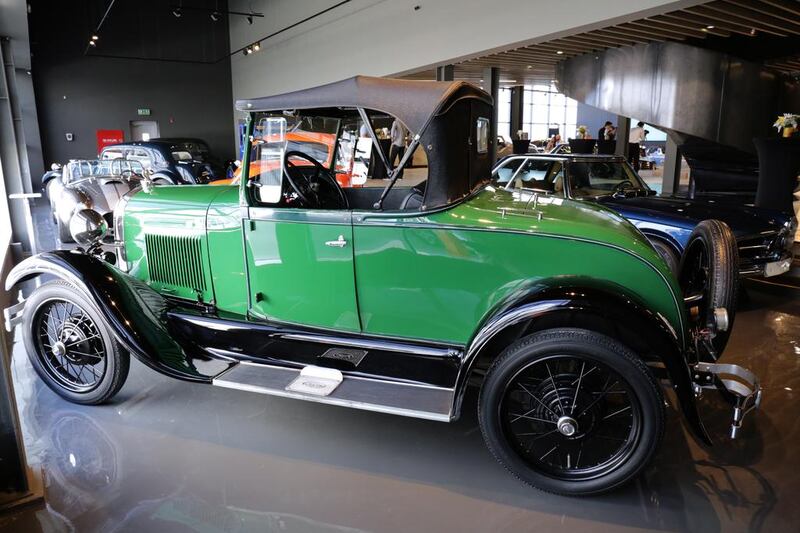Turn heads in this green 1929 Ford Model.
