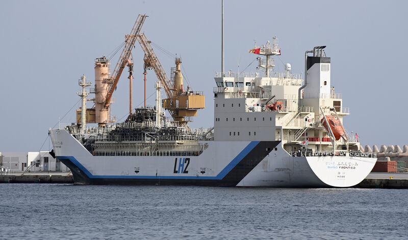 The Suiso Frontier sailed into Sultan Qaboos Port on Wednesday. Photo: Oman News Agency