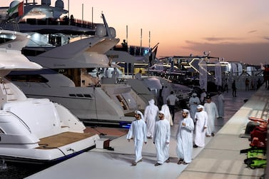 The Abu Dhabi International Boat Show 2019. Victor Besa / The National