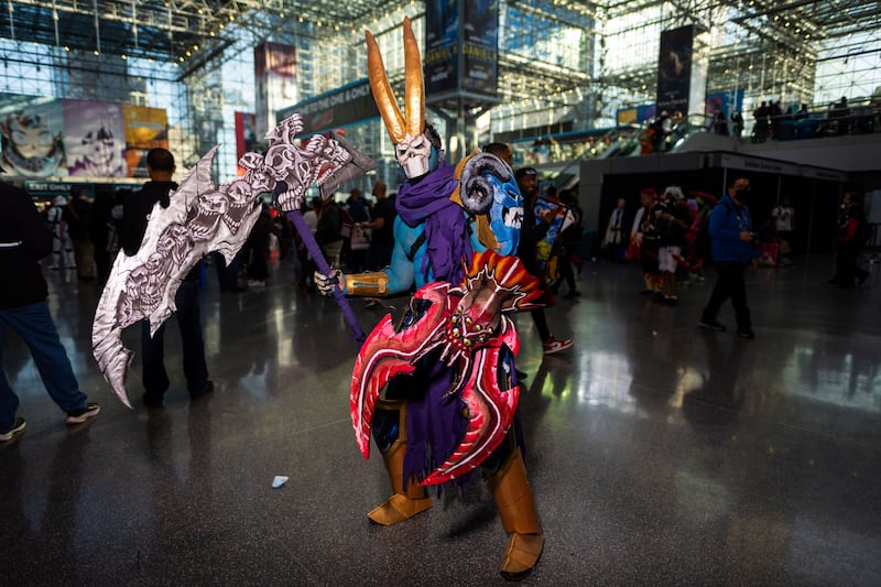 Cosplayers during New York Comic Con. AP Photo
