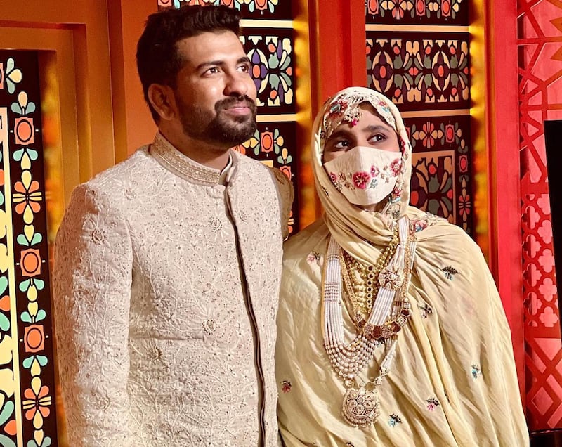 Khatija Rahman and husband Riyasdeen Riyan. Photo: Instagram / khatija.rahman