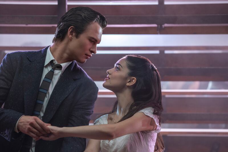 Ansel Elgort and Rachel Zegler in the 2021 film adaptation of the musical 'West Side Story'. The stage show will be performed in Dubai Opera in April. AP