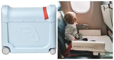 This mini-suitcase opens to reveal a toddler bed. Photo: Stokke
