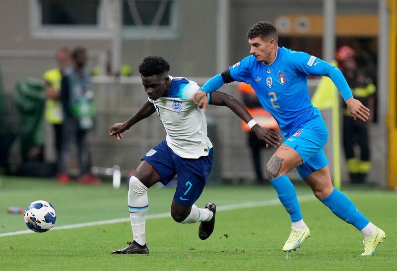 Giovanni Di Lorenzo - 7. Did well to compete with Harry Maguire and stop him getting a free header and often won his duels down the right. Booked for a late foul on Jack Grealish. AP