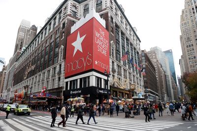 A view of Macy's Herald Square during 'Black Friday' holiday shopping in New York, November 26, 2021. EPA