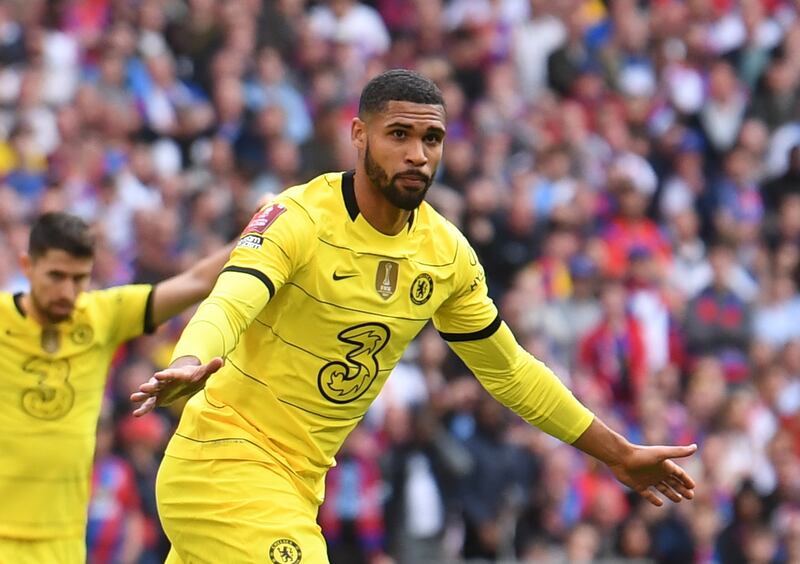 Loftus-Cheek celebrates after scoring. EPA