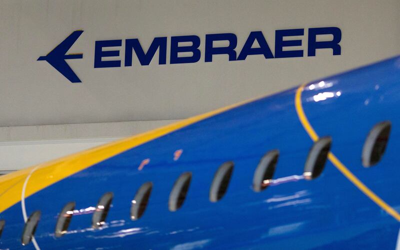 Embraer is considering sometime in 2027-2028 for entry into service for the E175-E2 jetliner. Photo: Reuters