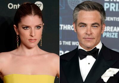 Anna Kendrick and Chris Pine will premiere their directorial debuts at this year's Toronto International Film Festival. AP Photo