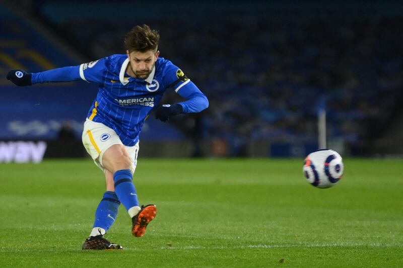 Adam Lallana 7 - The former Liverpool midfielder was positive on the ball and tried to get Brighton moving in the right direction with a number of key passes and dribbles. But it was a tough night for both attacks at the Amex Stadium. AFP