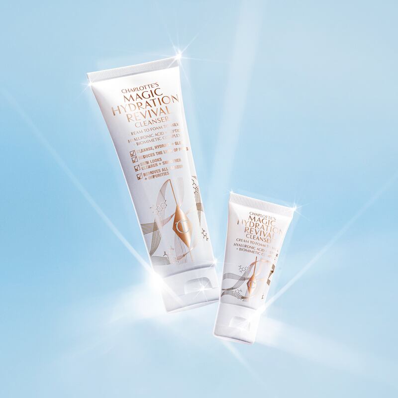 Charlotte’s Magic Hydration Revival cleanser, Dh75, Charlotte Tilbury. Photo: Charlotte Tilbury