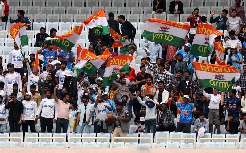 India fans in the stands on day one in Ranchi. Reuters