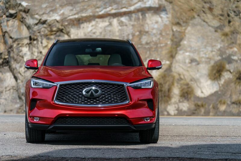 The INFINITI QX50 is defined by distinctive proportions which set the car apart from its competitors. Influenced by INFINITI's "Powerful Elegance" design language, the all-new QX50 has an elevated, commanding SUV stance and strong character lines.