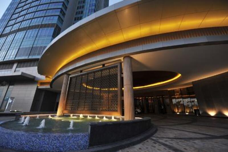 The new St Regis hotel on Abu Dhabi's Corniche. New hotel openings have helped tourism numbers rise in 2013. Picture courtesy St Regis