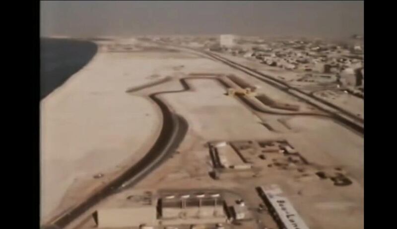 A capture of a YouTube video featuring the 1981 Dubai Grand Prix