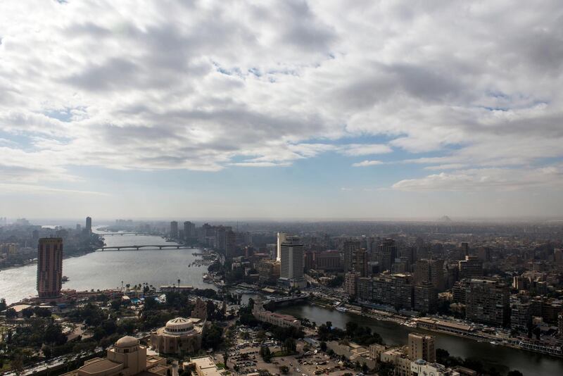 epa07269158 A general view over Cairo governorate as seen from atop of the Cairo Tower, Cairo, Egypt, 08 January 2019.  EPA/MOHAMED HOSSAM