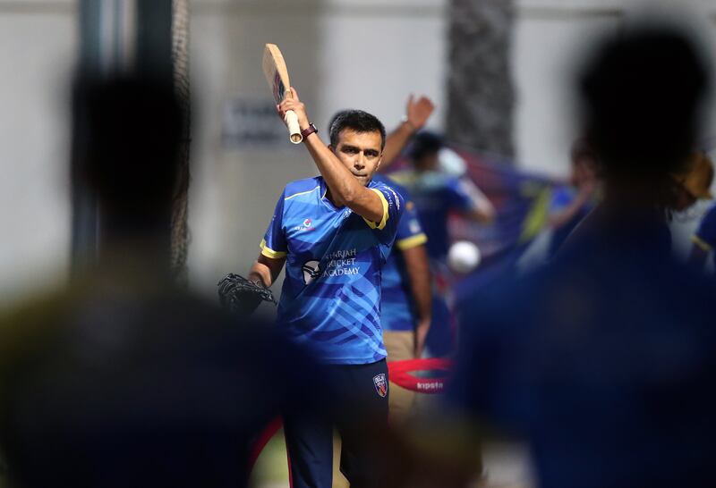 Khurram Khan is coaching youngsters at Sharjah Cricket Academy. 