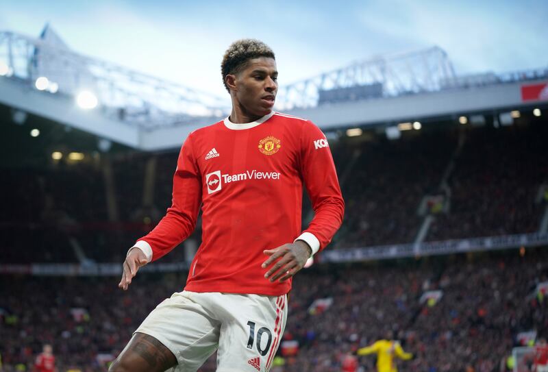 Marcus Rashford - 7: Bright start in a high press as he chased down defenders and the goalkeeper. Made key passes, won a free-kick, did a lot of running around Ronaldo. AP