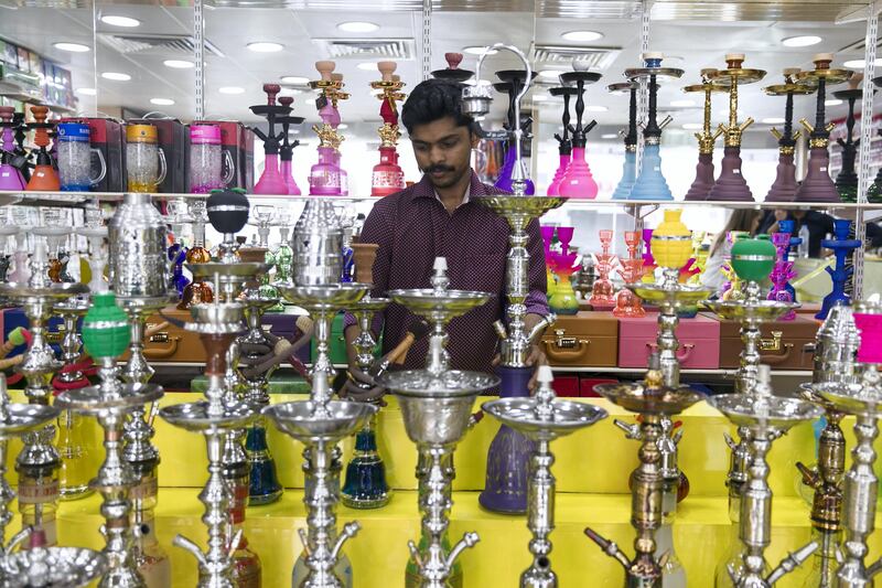 ABU DHABI, UNITED ARAB EMIRATES - SEP 27:

Shisha for sale at Hatta Smoking Accessories shop.

Cigarettes, energy and soft drinks are going to be expensive as the UAE is all set to implement Excise Tax on October 1, 2017.

The Federal Tax Authority on Wednesday announced that the authority is all set to implement Excise Tax in the country from next week. 

On October 1, the excise tax will go into effect at a rate of 100 per cent on tobacco and energy drinks that include stimulants or substances that induce mental or physical stimulation, such as caffeine, taurine, ginseng and gaurana. The tax also will go into effect on soft drinks, at a rate of 50 per cent.

(Photo by Reem Mohammed/The National)

Reporter: Anna Zacharias
Section: NA