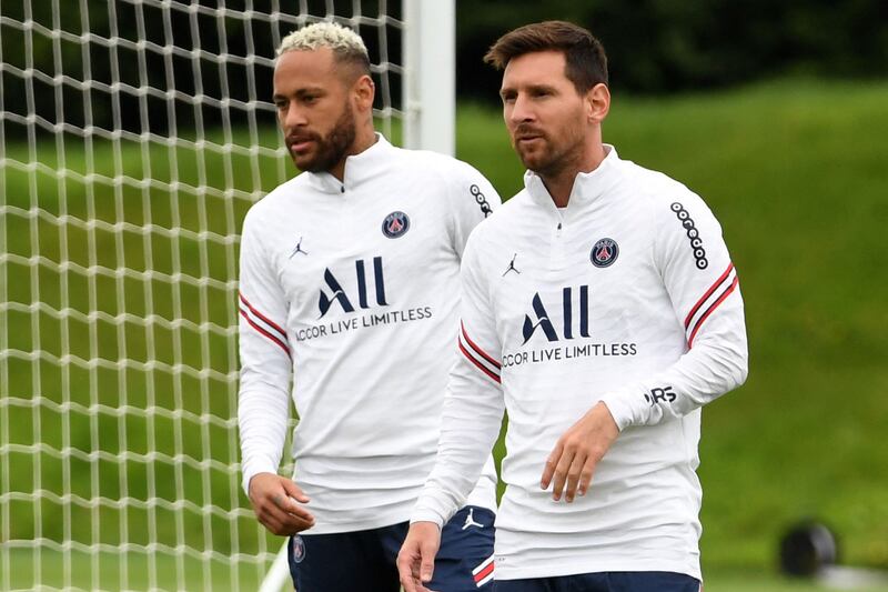 Lionel Messi has been reunited with his old Barcelona teammate Neymar at Paris Saint-Germain. AFP