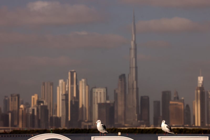 The Dubai skyline. The UAE economy is expected to register strong growth this year, after expanding at its fastest pace in 11 years in 2022. AFP