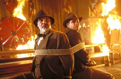 Sir Sean Connery and Harrison Ford in Indiana Jones and the Last Crusade. Photo: Paramount Pictures