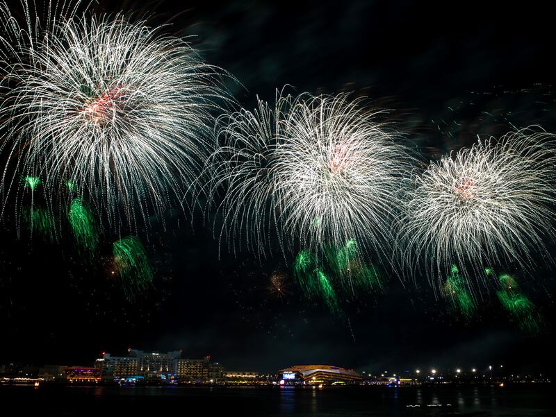 The impressive display was the first of three nights of fireworks to celebrate Eid Al Fitr. 