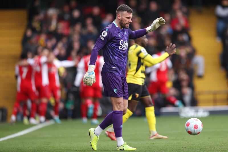WATFORD RATINGS: Ben Foster - 7: No chance with three excellent Arsenal finishes after Watford’s defence had been ripped apart on each occasion. Getty