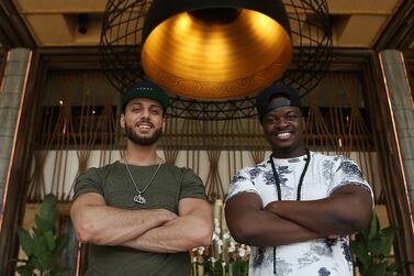 Deen Squad‘s Karter Zaher, left, and Jay Deen are amassing a growing legion of non-Muslim hip-hop fans. Satish Kumar / The National  