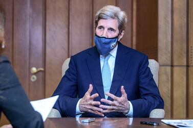 John Kerry is seeking to galvanise global support to tackle climate change, as the world begins to emerge from the coronavirus pandemic. Victor Besa / The National