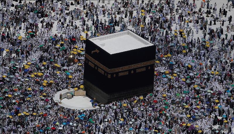 FILE PHOTO: An aerial view of Kaaba at the Grand mosque in the holy city of Mecca, Saudi Arabia August 12, 2019. REUTERS/Umit Bektas/File Photo