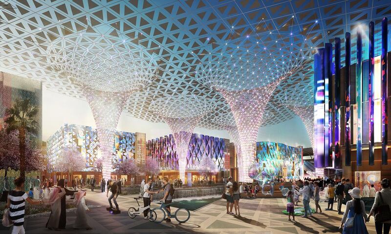 A handout rendering of World Expo public space (Courtesy: Dubai Expo 2020) *** Local Caption ***  bz31ja-dubai-expo02.jpg