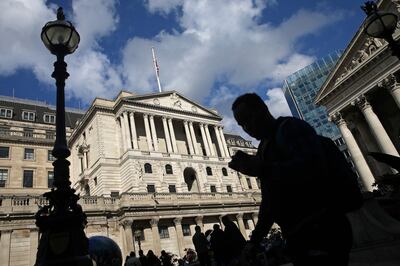 The Bank of England in central London. AFP