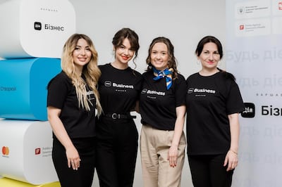 Members of the Ukrainian company Diia.Business, which has opened a branch in Poland's capital, Warsaw, to support entrepreneurs and businesses with interests in Ukraine. Photos: Diia. Business