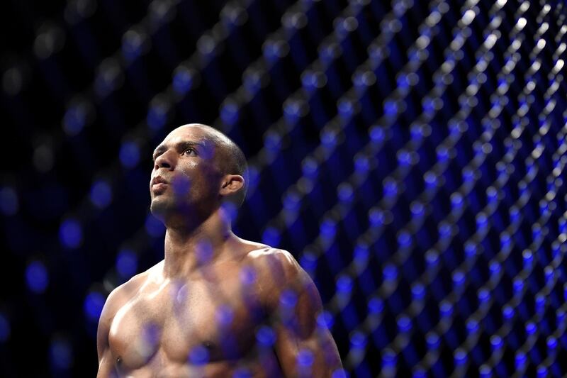 Edson Barboza looks on against Dan Ige in their Featherweight bout during UFC Fight Night at VyStar Veterans Memorial Arena. AFP