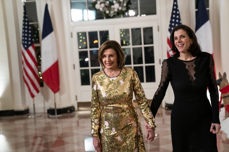 House Speaker Nancy Pelosi and daughter Alexandra. EPA